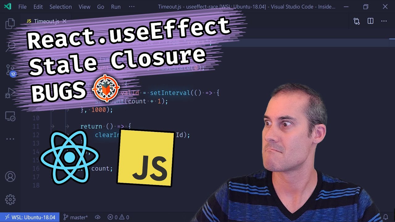 Asynchronous tasks inside React.useEffect  can create Stale Closure BUGS!