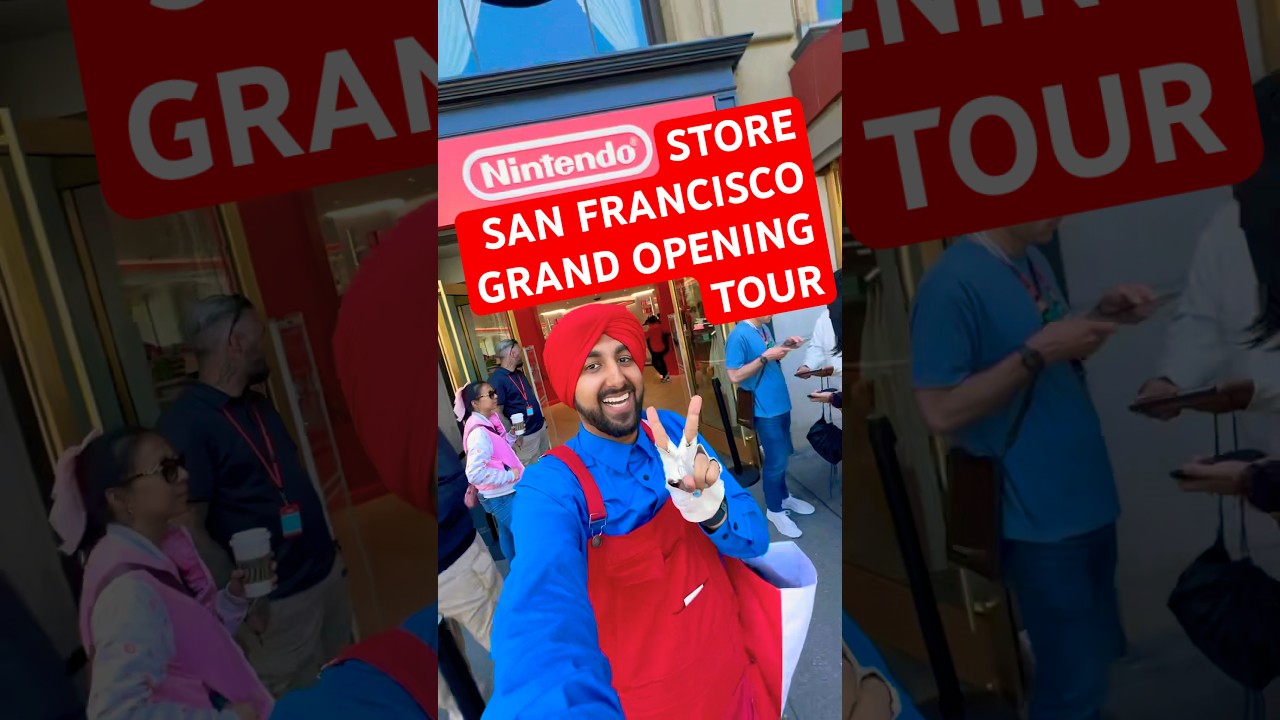 #nintendostore  #sanfrancisco GRAND OPENING TOUR #nintendosf #nintendostoresf #gaming #nintnedo