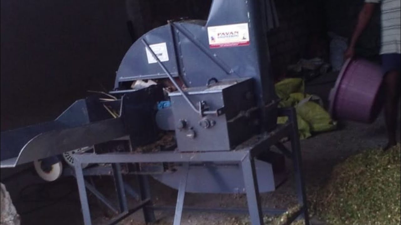 Sardar Chaff Cutter SP 25 model in Alina Sheep and Goat Farm Hyderabad.