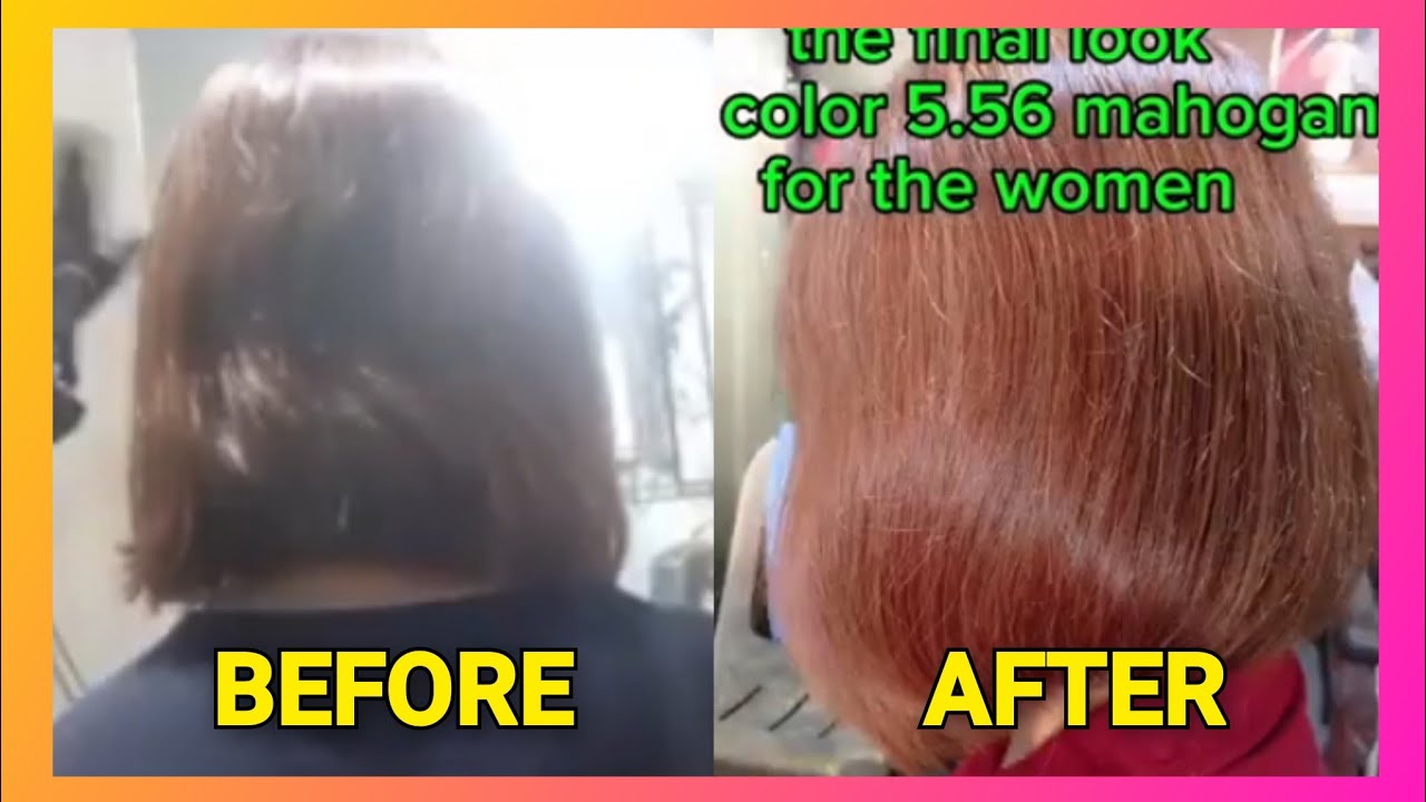 Haircolor Tutorial: MAHOGANY 5.56 for Woman