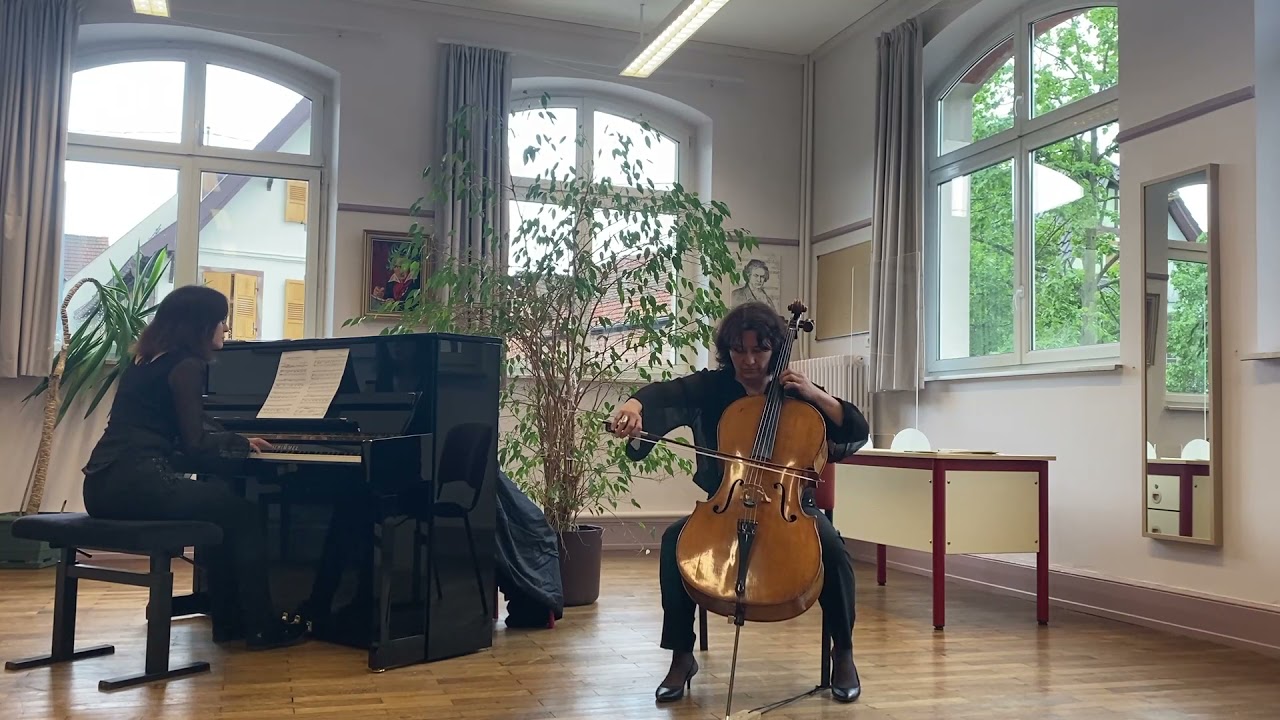 Valse Sentimentale Op51N 6 de P ITchaikovsky .Violoncelle - Agnès Lindecker /piano - Oksana Krupenya