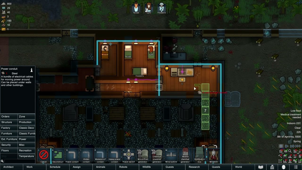 How to Connect Power in Rimworld