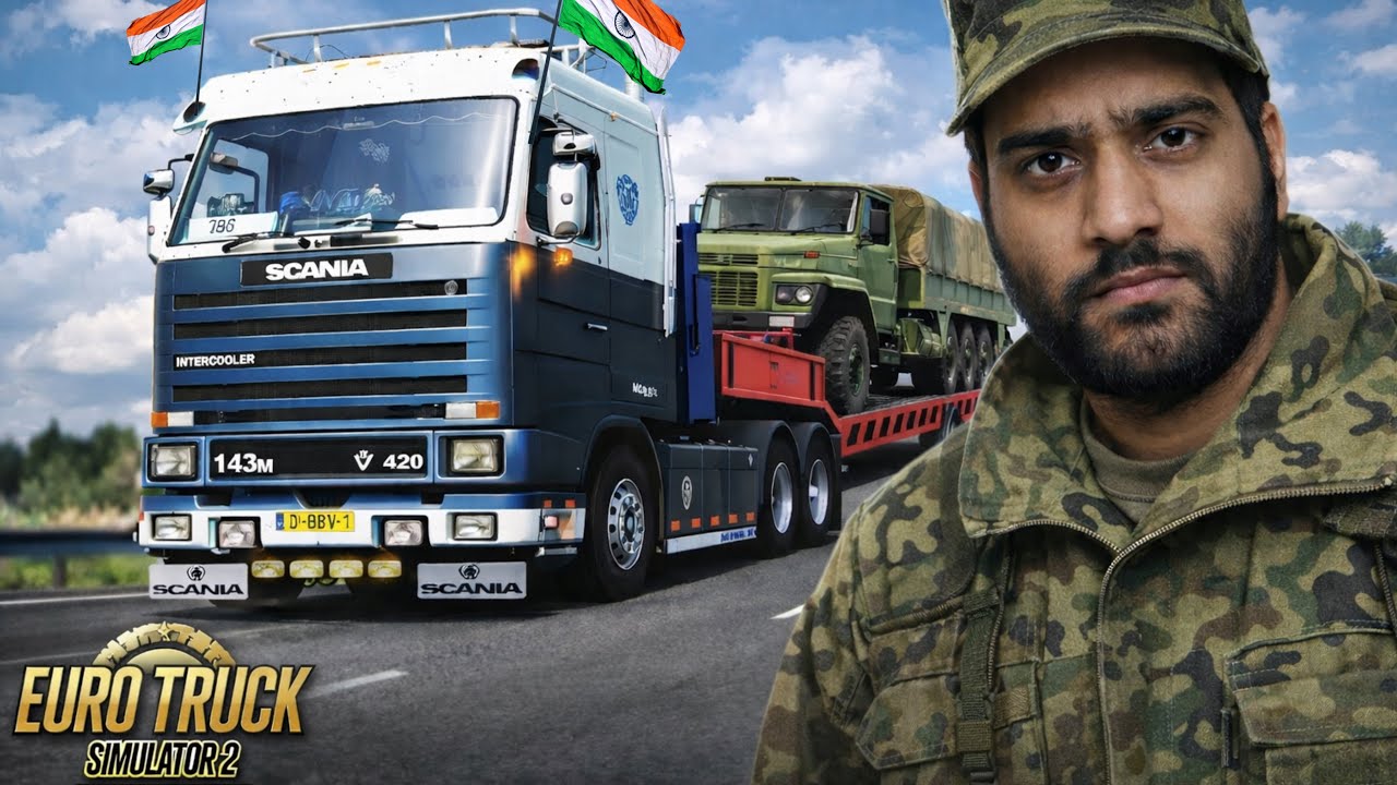 🔴 Transporting INDIAN ARMY ⚔️ Truck 🚍 in Ets2  