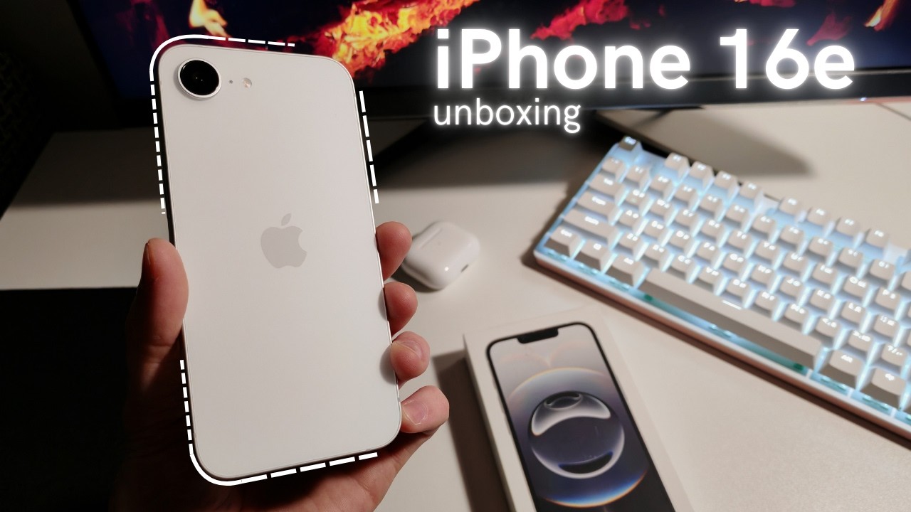 iPhone 16e White Unboxing