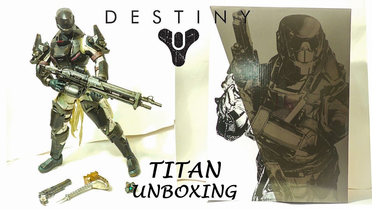 Destiny TITAN figure by 3A Hanged Man Shader unboxing & review