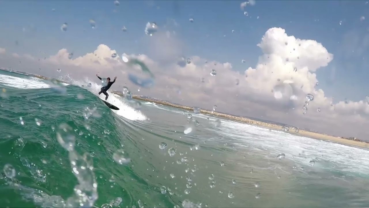 Epic Softboard Slash at Caparica | GoPro Surf Session on a Perfect Day!