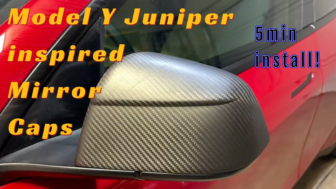 Model Y Juniper Inspired Mirror Caps: A Must have by #Hansshow