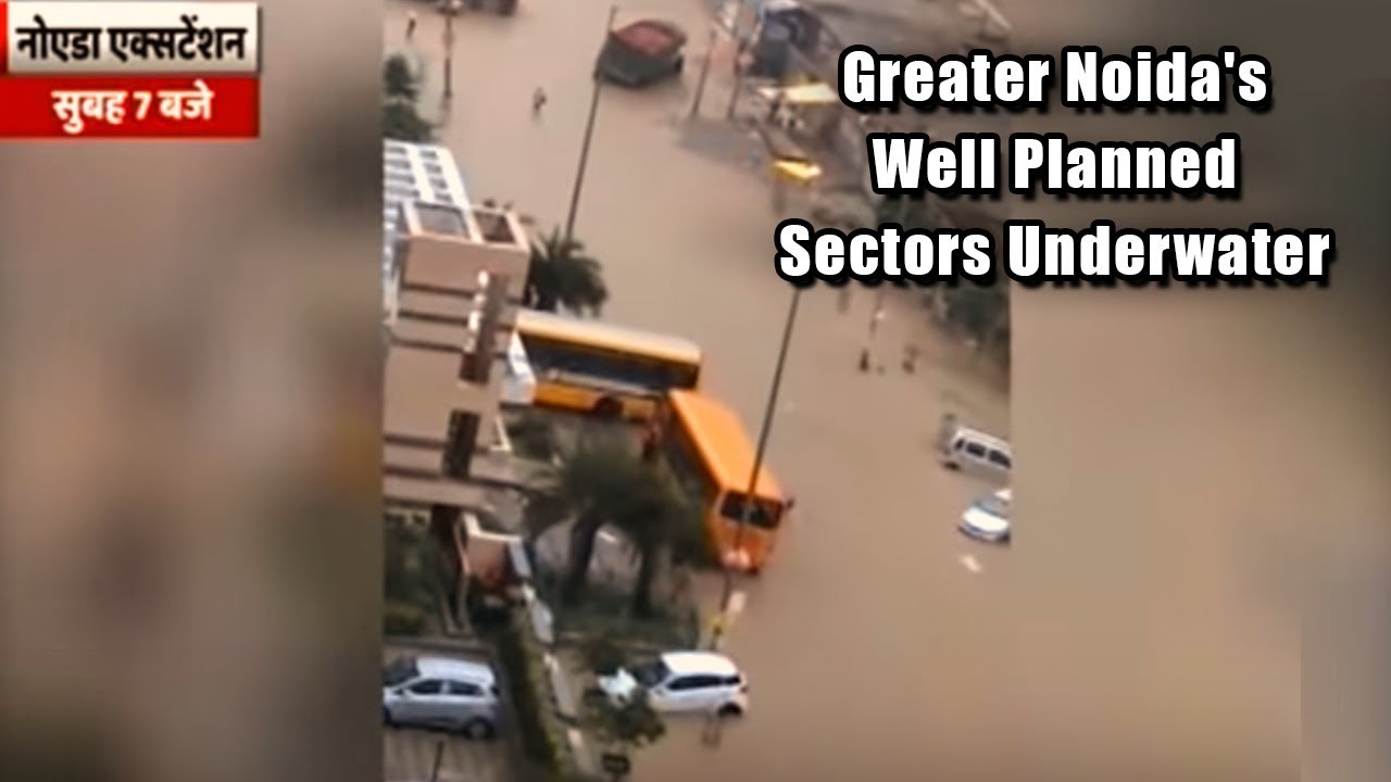 Greater Noida's Well Planned Sectors Underwater In Two Hours Of Heavy Rain | ABP News