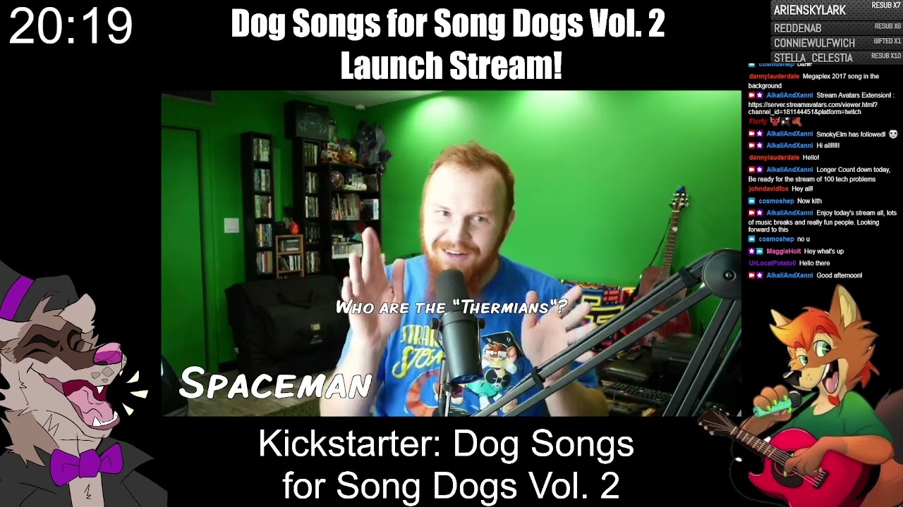 Dog Songs for Song Dogs Vol. 2 Kickstarter Launch Stream!