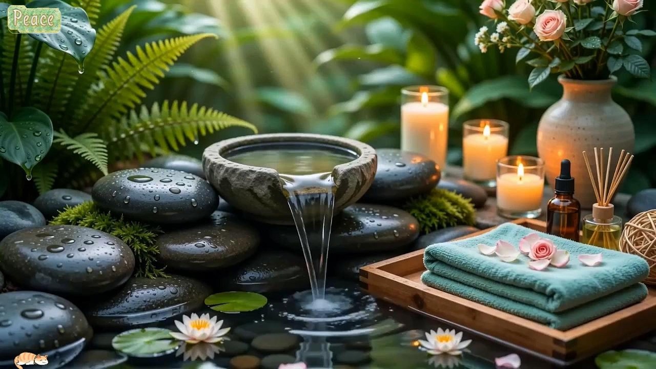 Peaceful Nature Sounds 🌿 Piano, Flowing Water & Birds 🌿 Deep Sleep Music 🌙
