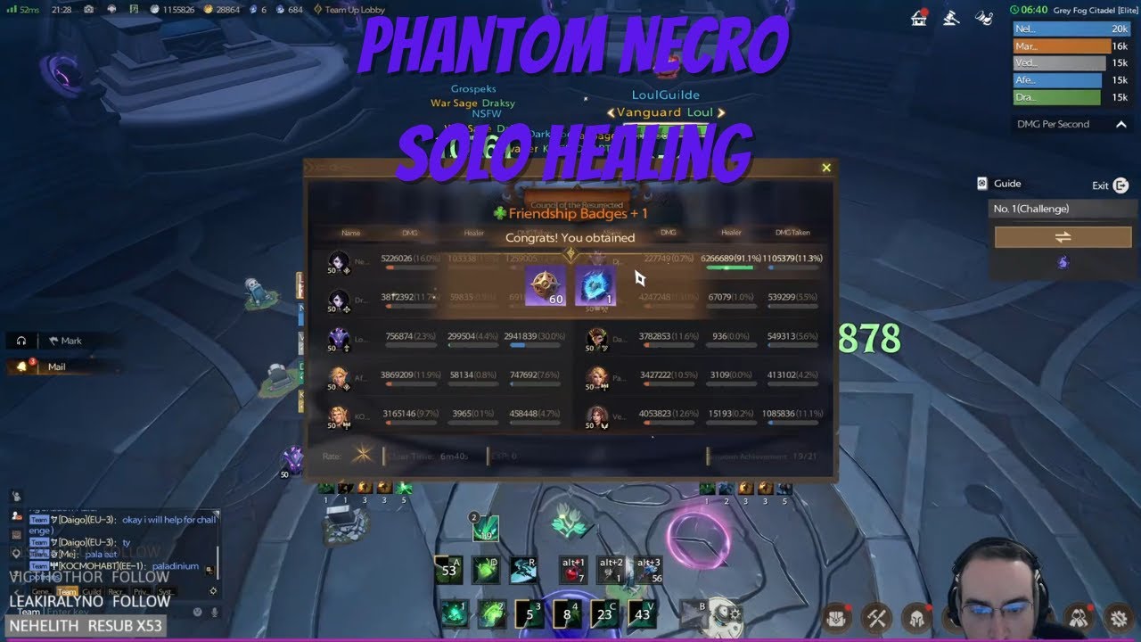 Council of the Resurrected Elite Challenge - Phantom Necro Heal - Season 1 - Tarisland
