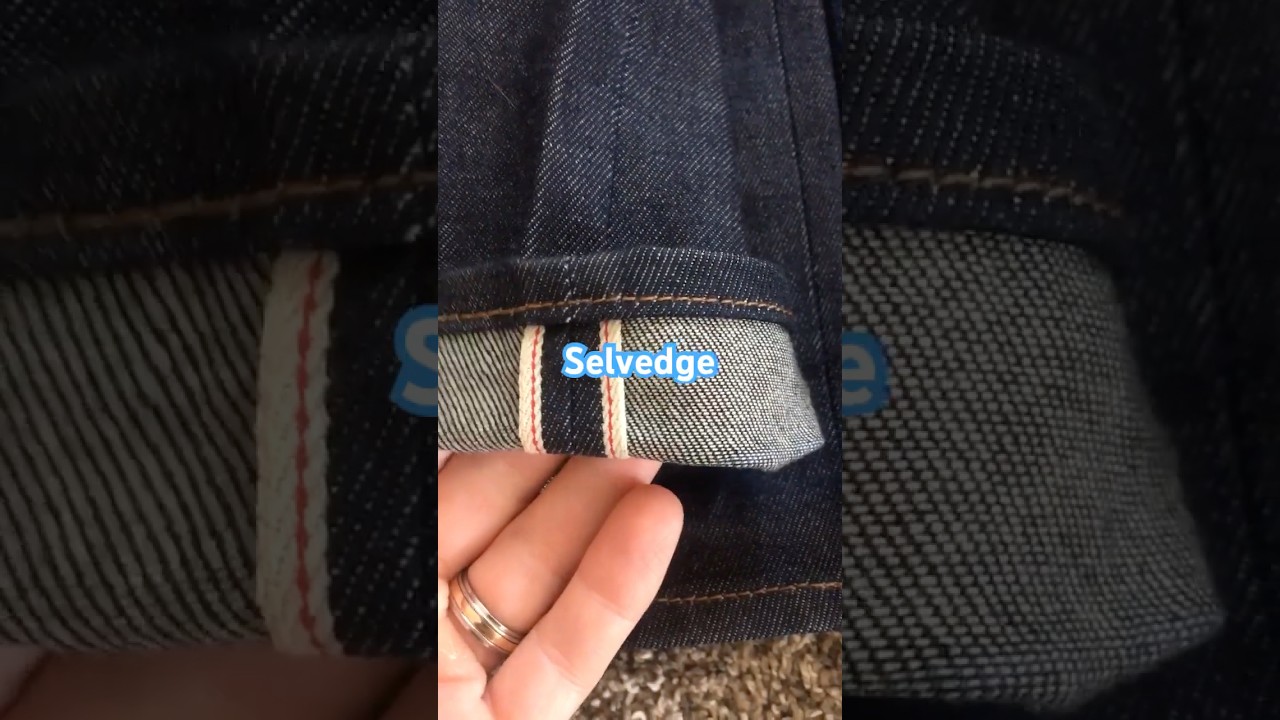 How to tell The difference between selvedge denim and non selvedge denim jeans #shorts