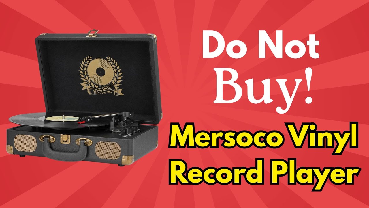 DO NOT BUY This Mersoco Vinyl Record Player Bluetooth Turntable – Brutally Honest Review