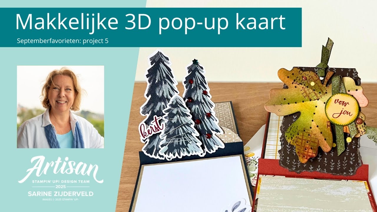 Makkelijke 3D Pop-Up Kaart | Easy 3D Pop-Up Card | #septemberfavorieten project 5