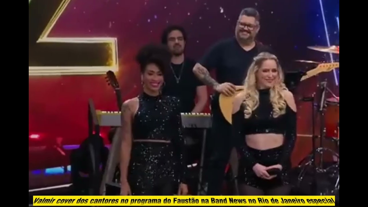 Valmir cover dos cantores no programa do Faustão na Band News Rio de Janeiro YouTube viral