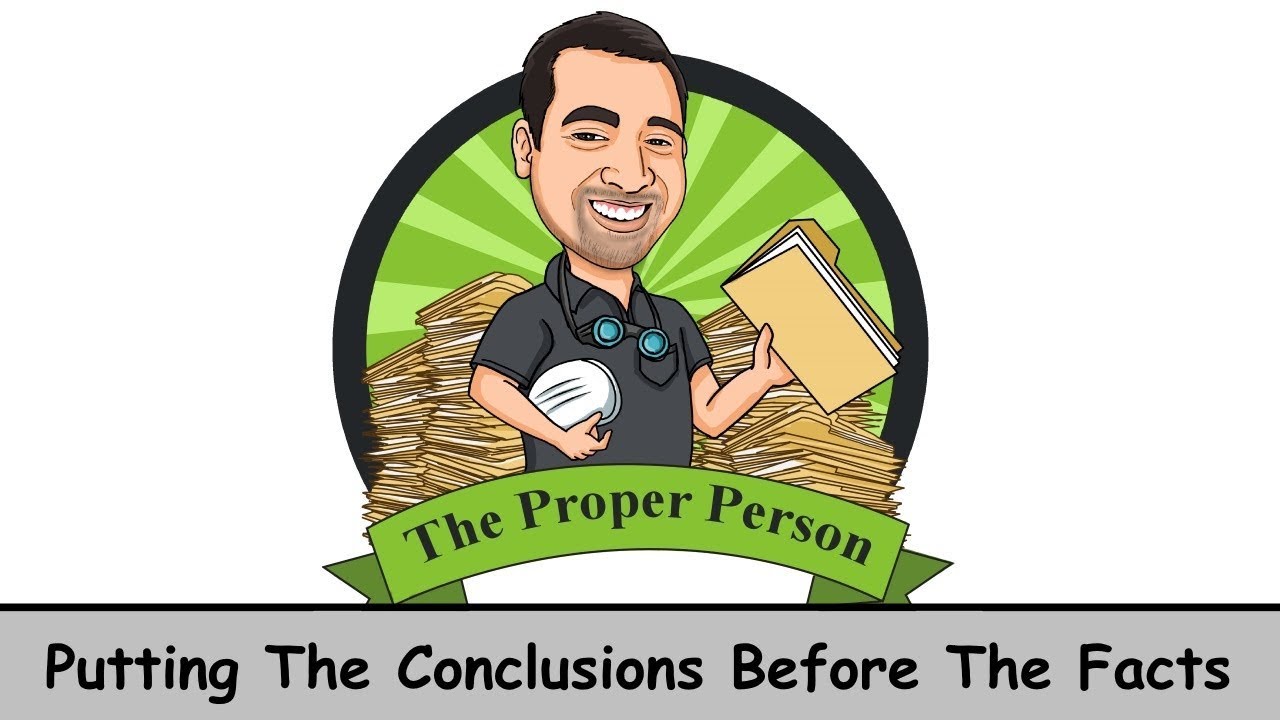 Legal Nuts And Bolts: Putting The Conclusions Before The Facts