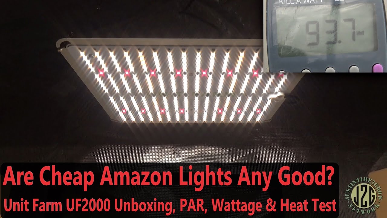 Are Cheap Amazon Lights Any Good? (E:17) - Unit Farm UF2000 Unboxing, PAR, Wattage & Heat Test