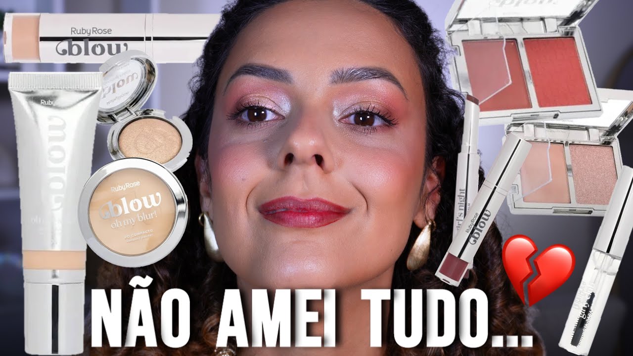 Usei a linha BLOW de RUBY ROSE e me SURPREENDI... (nem só positivo 👀)