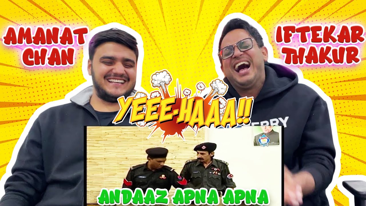 Indians Reaction on Pakistani Stage Drama AndazApnaApna #iftikharthakur #amanatchan #sohailahmed