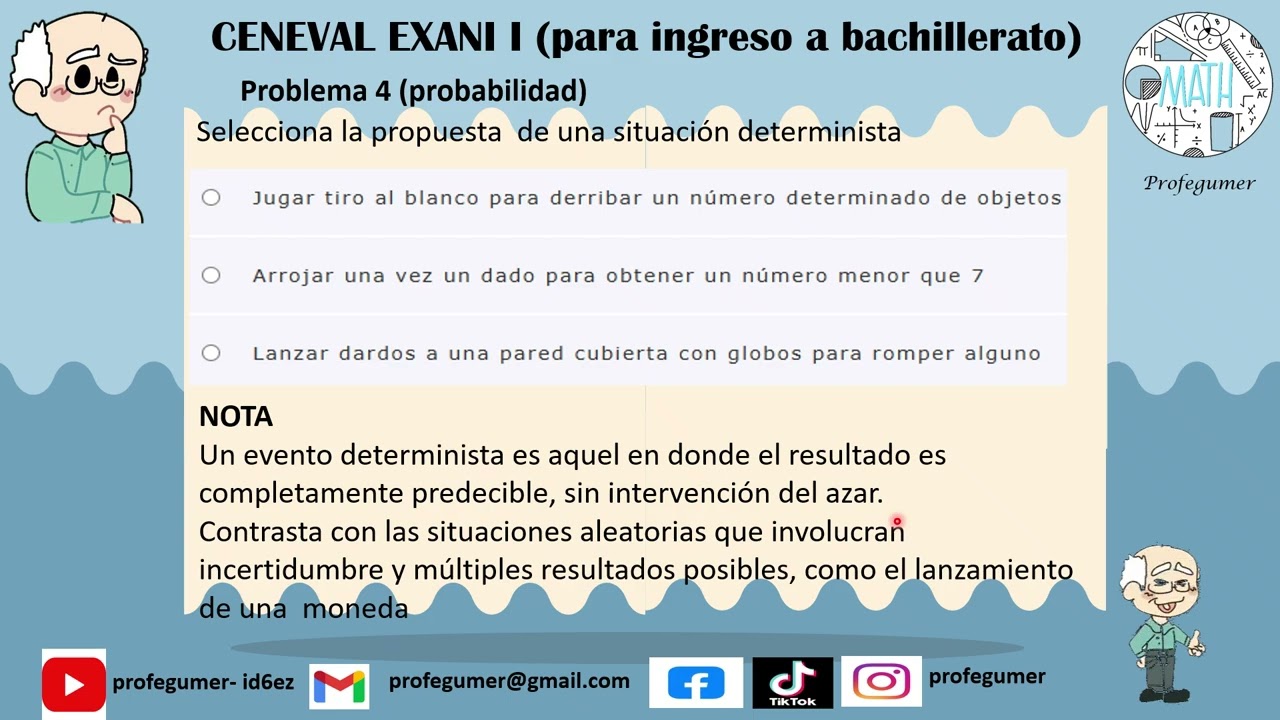Video 4/40: [probabilidad] Guía de estudios para examen de admisión a bachillerato 