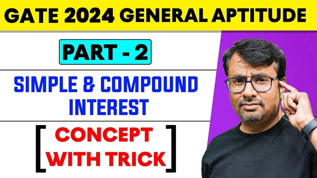 CI And SI Short Tricks (Hindi PART 2) | Compound Interest Problems | General Aptitude For GATE 2024