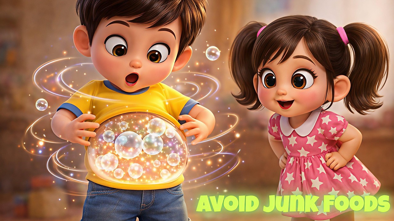 Junk Food Blues | Avoid Junk Foods | Eat Healthy Foods | Jingle Talkies Nursery Rhymes & Kids Songs