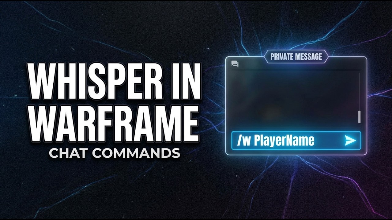 How to Send a Whisper in Warframe | Private Chat Tutorial