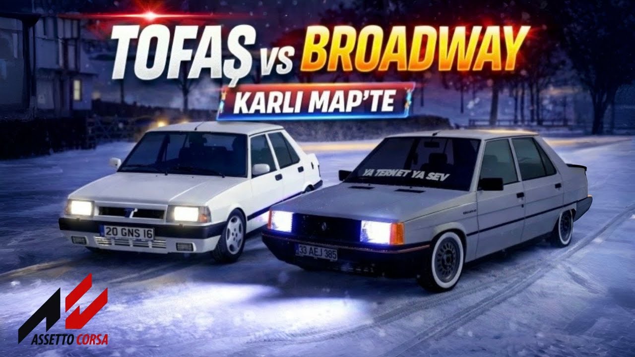 KARDA TOFAŞ VS BRODWAY İLE GAZLADIK // Asetto corsa // Rampage v997 rowdy