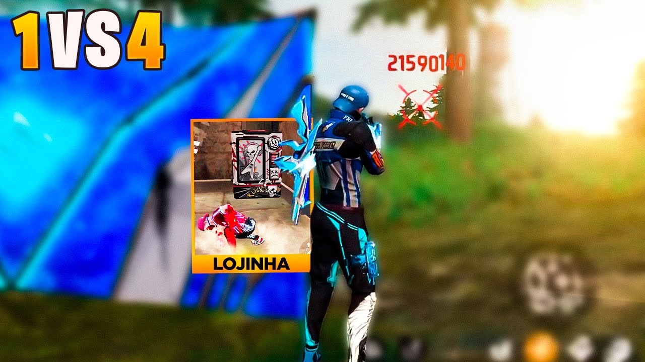 SÓ VALE LOTEAR MAQUINA DE VENDAS NESSE DESAFIO SOLO VS SQUAD!! FREE FIRE MOBILE
