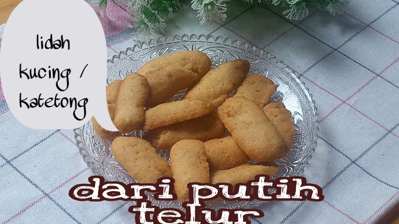 punya sisa putih telur dibuat ini aja.. lidah kucing renyah | anti lengket | by ummu khonsa resep#52