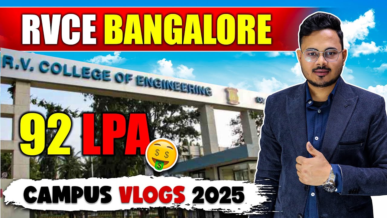 RVCE Bangalore Vlog 😍 | RV College of Engineering Bengaluru Campus Tour 📸 | Comedk 2025