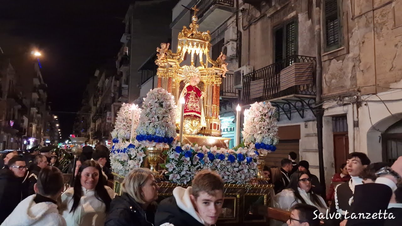 (PALERMO) - PROCESSIONE DI GESÙ BAMBINO DEI FORNAI (4K) 28/12/2024 (2/2° PARTE)