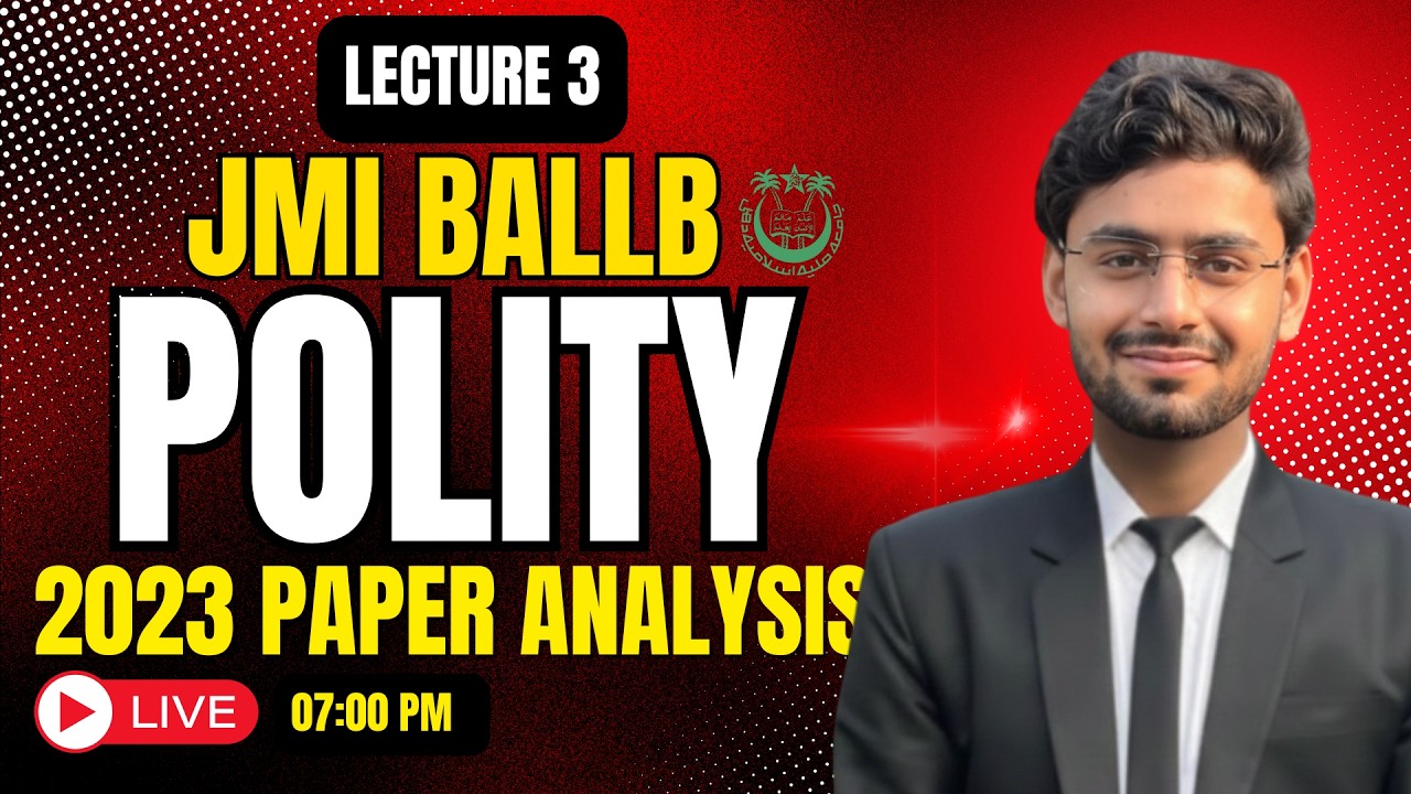JMI BALLB POLITY 2024 | PAPER ANALYSIS | IMPORTANT FOR ALL BALLB ENTRANCE EXAM | #jmiballb
