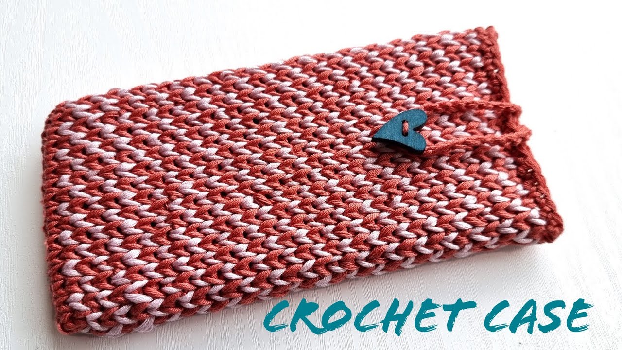 Как связать крючком чехол для телефона #crochet #crochetforbeginners
