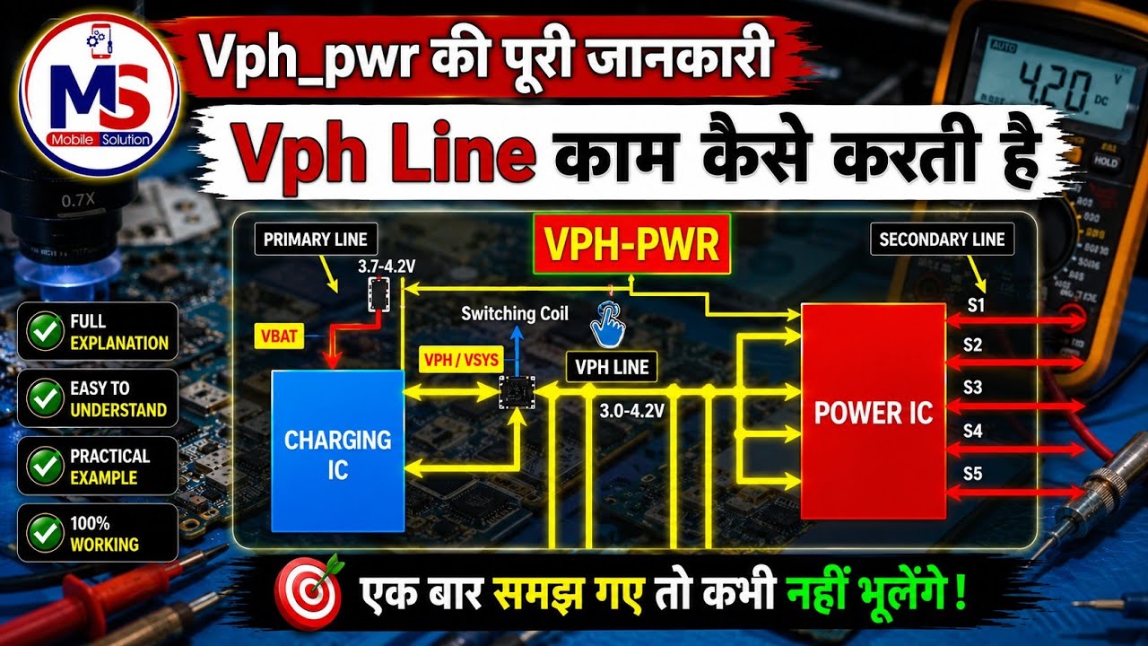 Vph line in mobile repairing ? || Mobile repairing deep knowledge