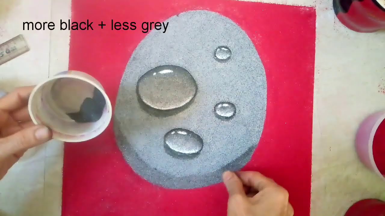 3d poster rangoli | water drops rangoli | nature rangoli | poster rangoli design | पोस्टर रंगोली
