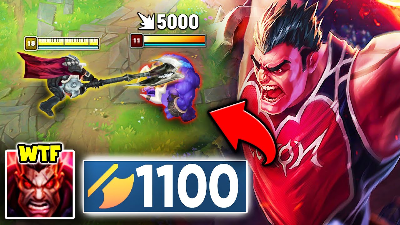 WHEN DARIUS HITS 1100 AD YOU DIE IN ONE AUTO (4 FIRE DRAGONS = GG)