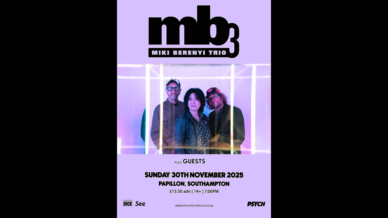 Miki Berenyi Trio live at Papillon, Southampton on Sunday 30 November 2025
