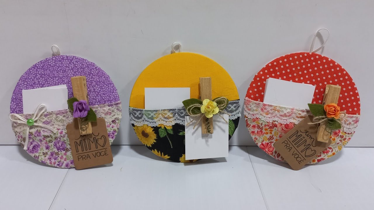 D.I.Y: Como fazer  porta recado usando CDS.