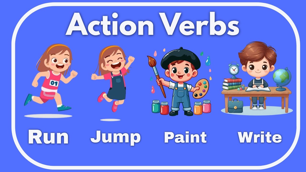 Action Verbs | Actions Verbs For Kids | Learn Actions Verbs For Kids |Kids vocabulary| Kids learn TV