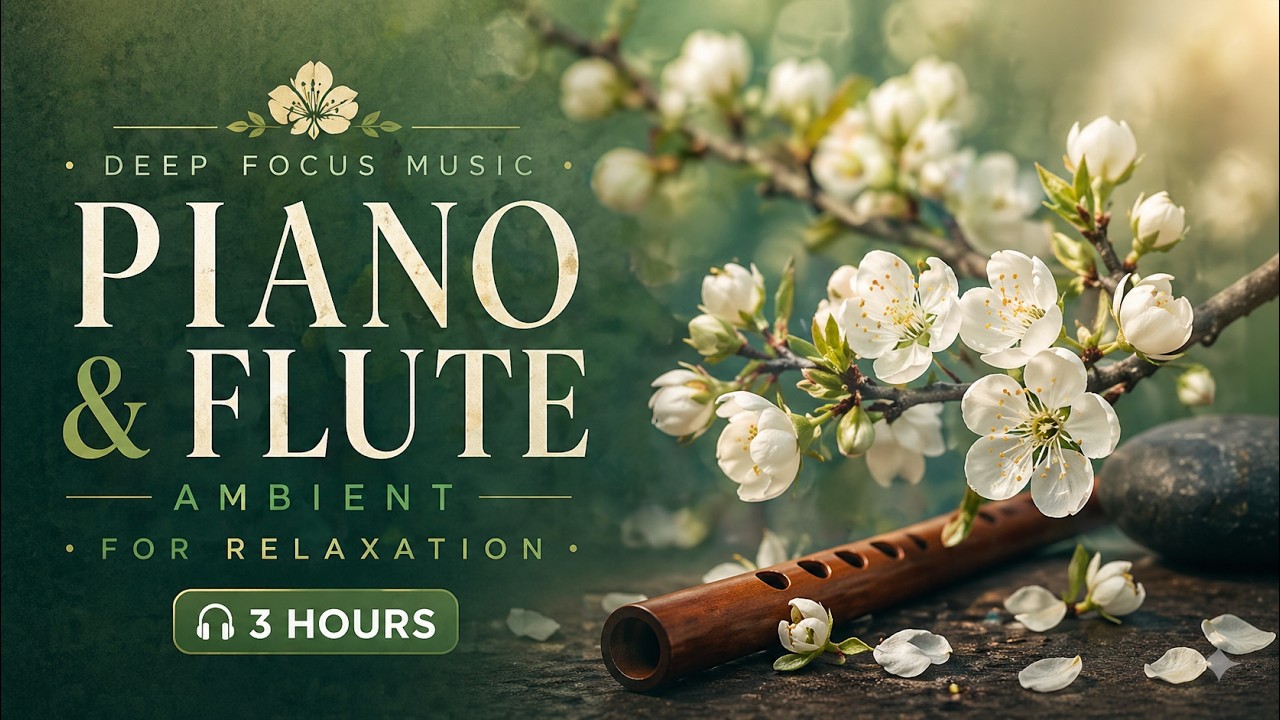 Spring Ambient Piano & Flute &ndash; 3 Hours of Calm Focus