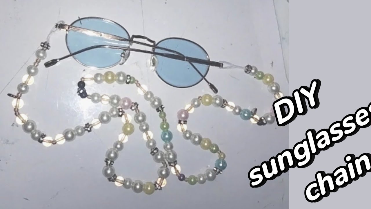how to make sunglasses chain |DIY chain for sunglasses|Art& Crafts with Ariba