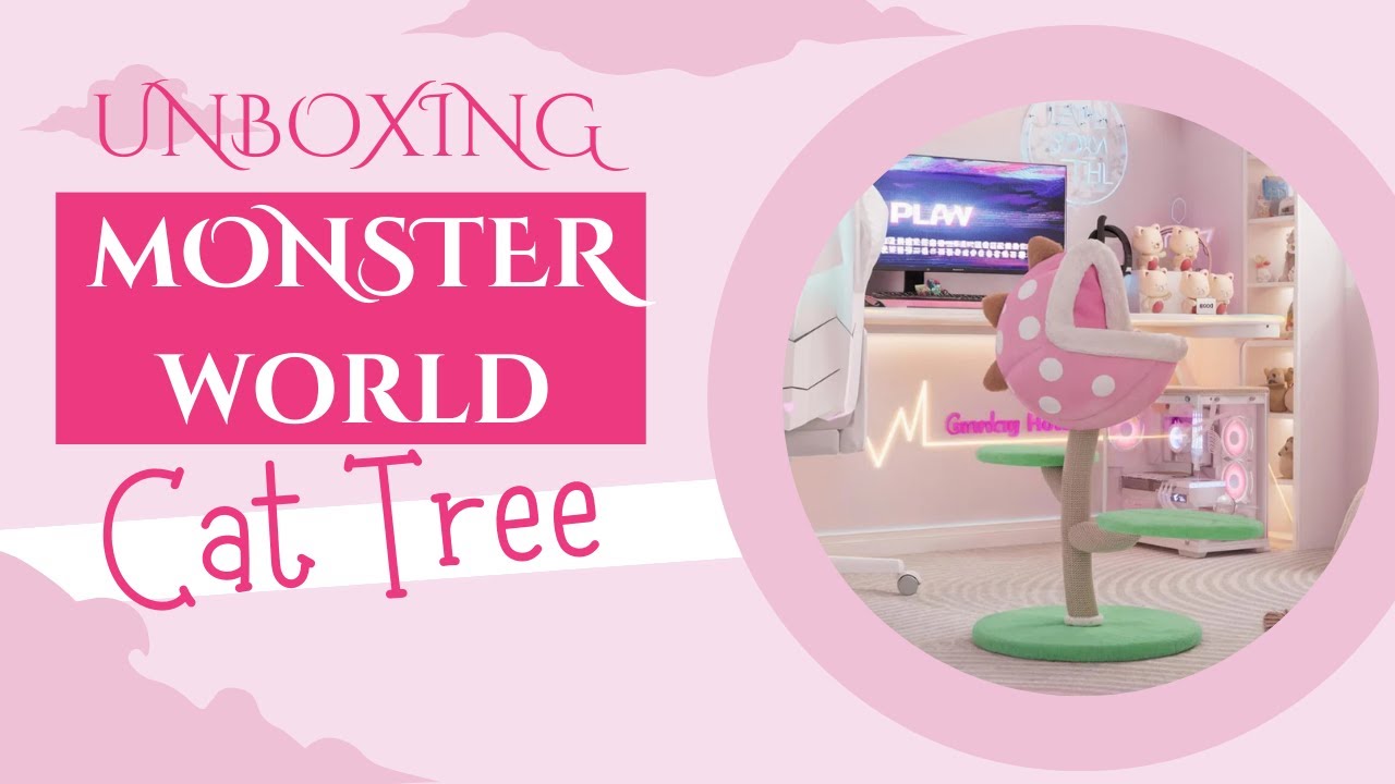 Unboxing & Reviewing the Monster World Cat Tree | Happy & Polly