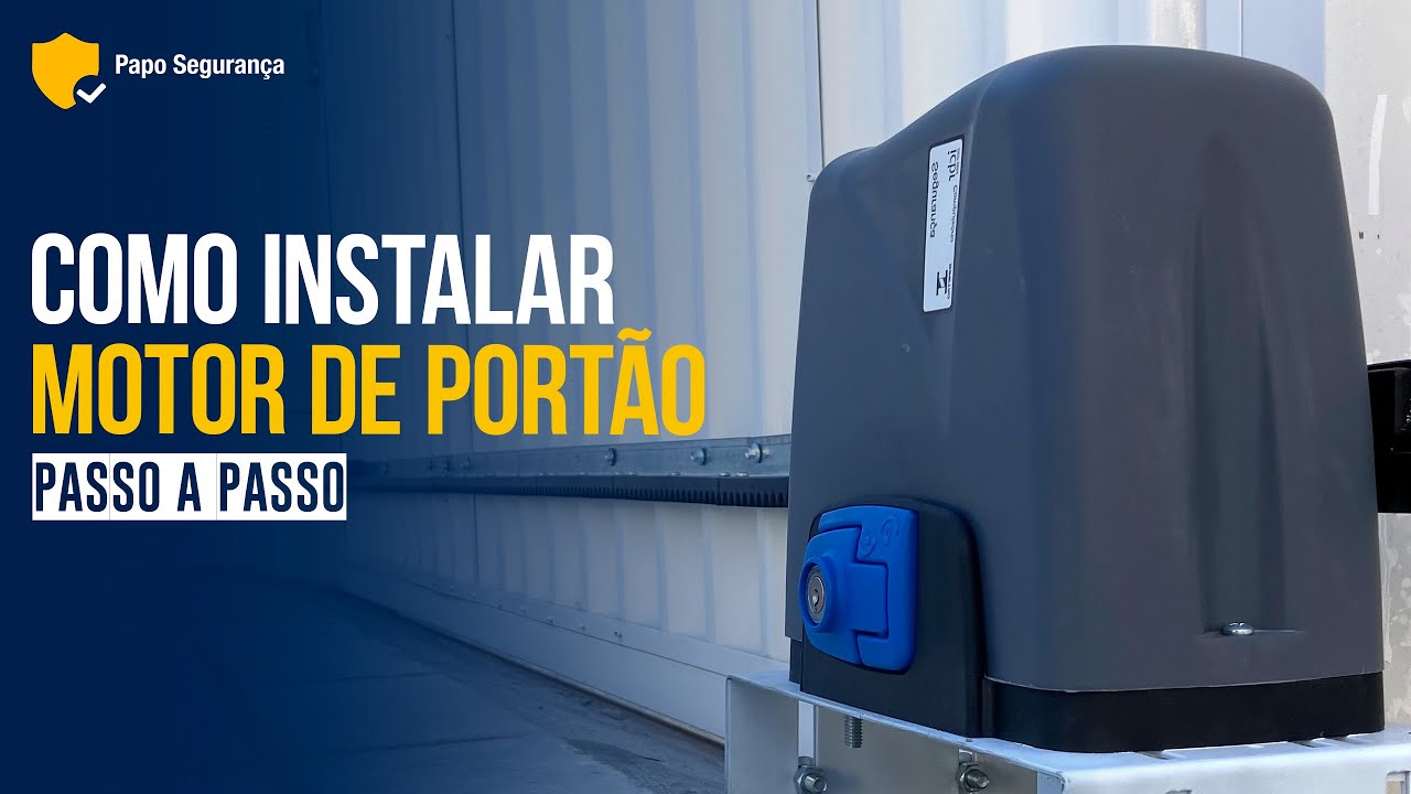 COMO INSTALAR MOTOR DE PORTÃO PASSO A PASSO