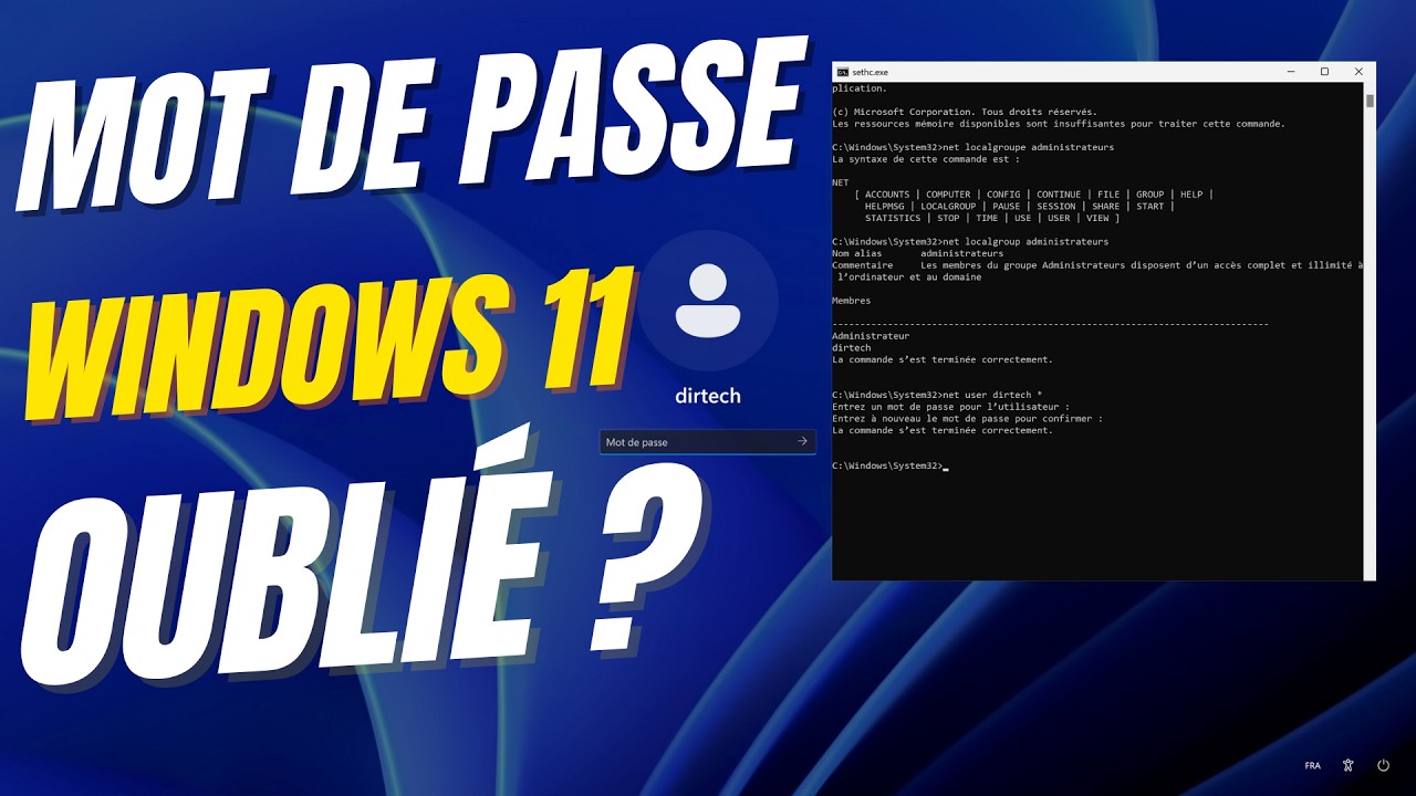 Vous Avez Oublié Votre Mot de Passe Windows 11 ? Débloquez Votre PC Facilement !