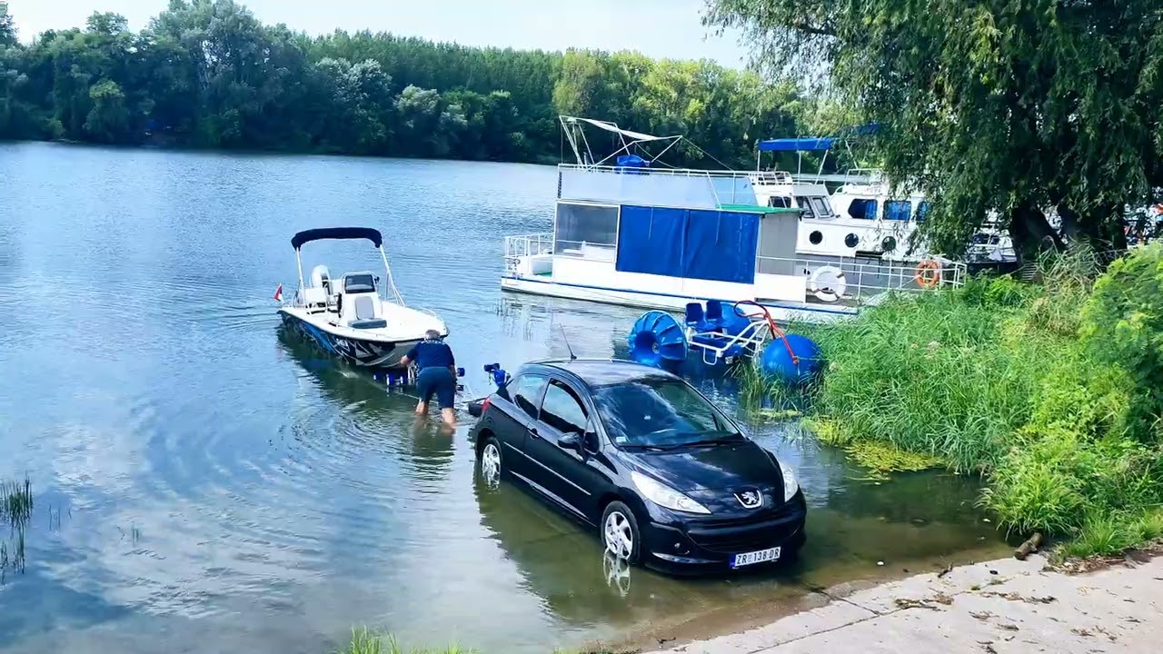 Prvo spu&scaron;tanje na vodu. Mahseer5,55.Honda BF40e.Tisa. Avgust 2025.