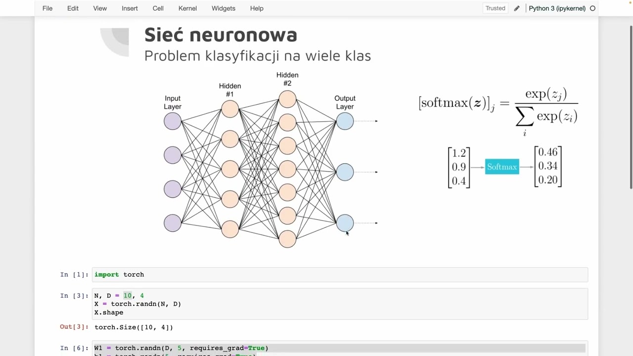 [07.2] Sieć neuronowa - entropia krzyżowa i wiele klas