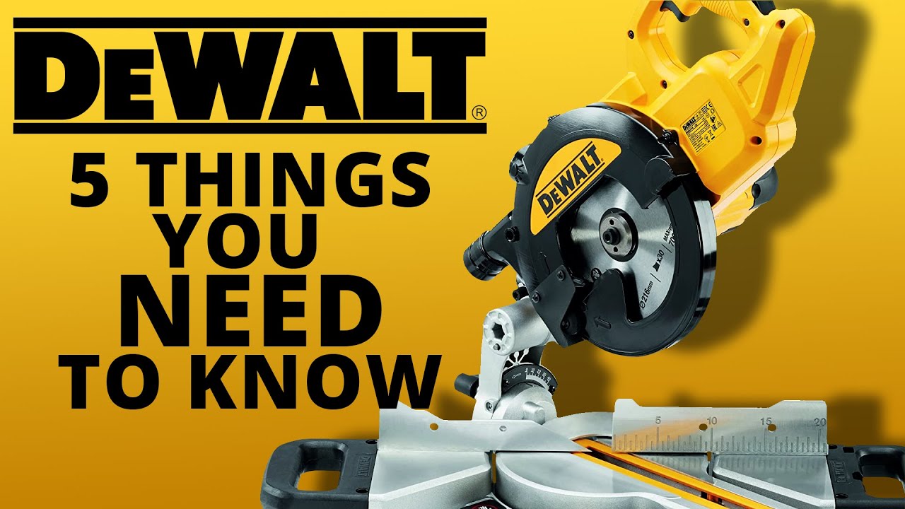 DEWALT DWS774 — 5 главных вещей, которые вам нужно знать