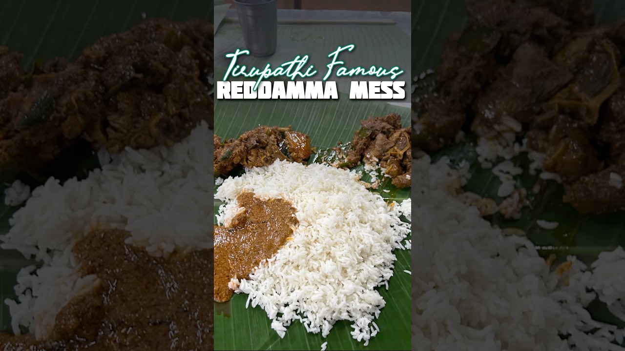 Total నా Bill 😵&zwj;💫 Tirupati Reddamma Mess, Famous foods in Tirupati #reddammamess #tirupatifood