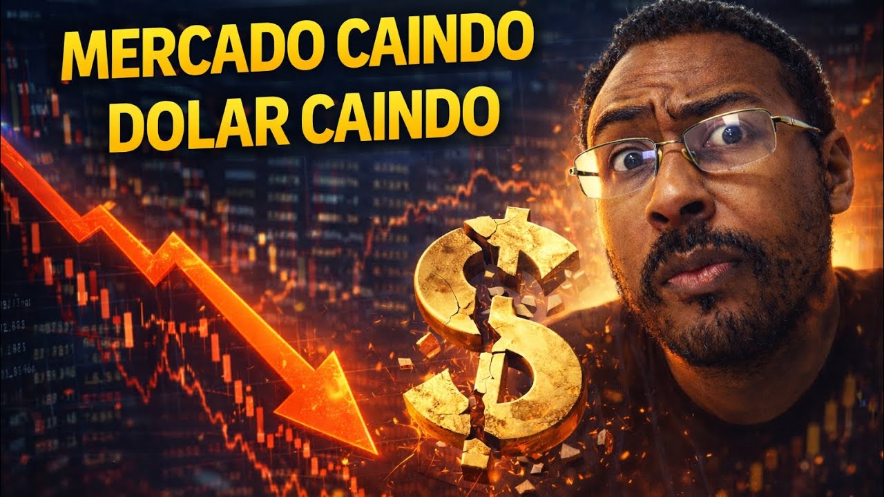 MERCADO CAINDO, DOLAR CAINDO. OQUE ESTÁ ACONTECENDO? 😱🔥